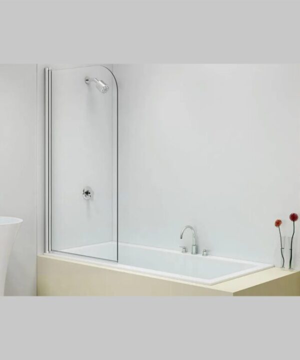 CHROME Frame Bath/Shower screen - Clear Glass COMPOUND SHOWER COLLECTION