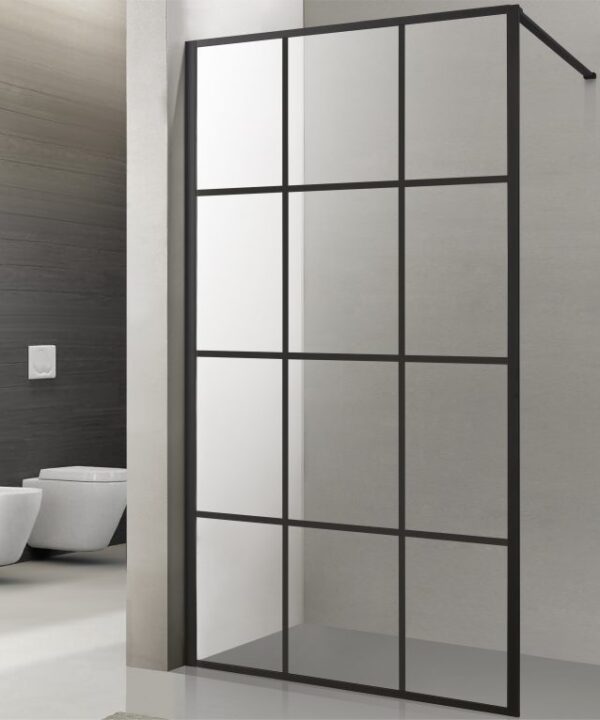 BLACK FRAME - French Glass - DECEPTION SHOWER COLLECTION