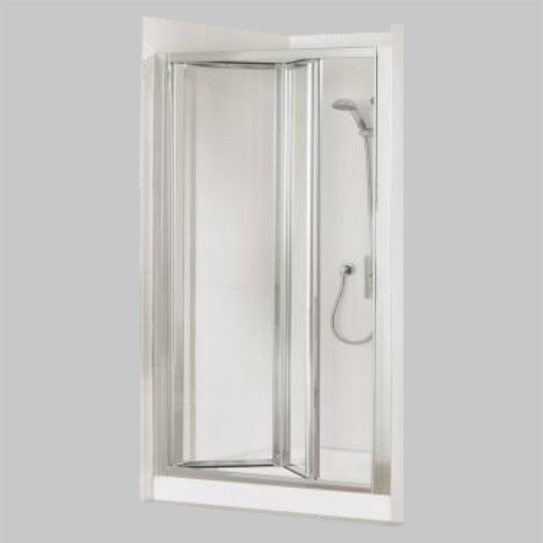 CHROME Frame BI-FOLD Shower Door - Clear Glass SHADOW SHOWER COLLECTION
