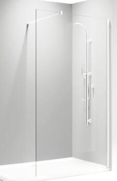 STRAIGHT ARM - CLEAR GLASS - DECEPTION SHOWER COLLECTION